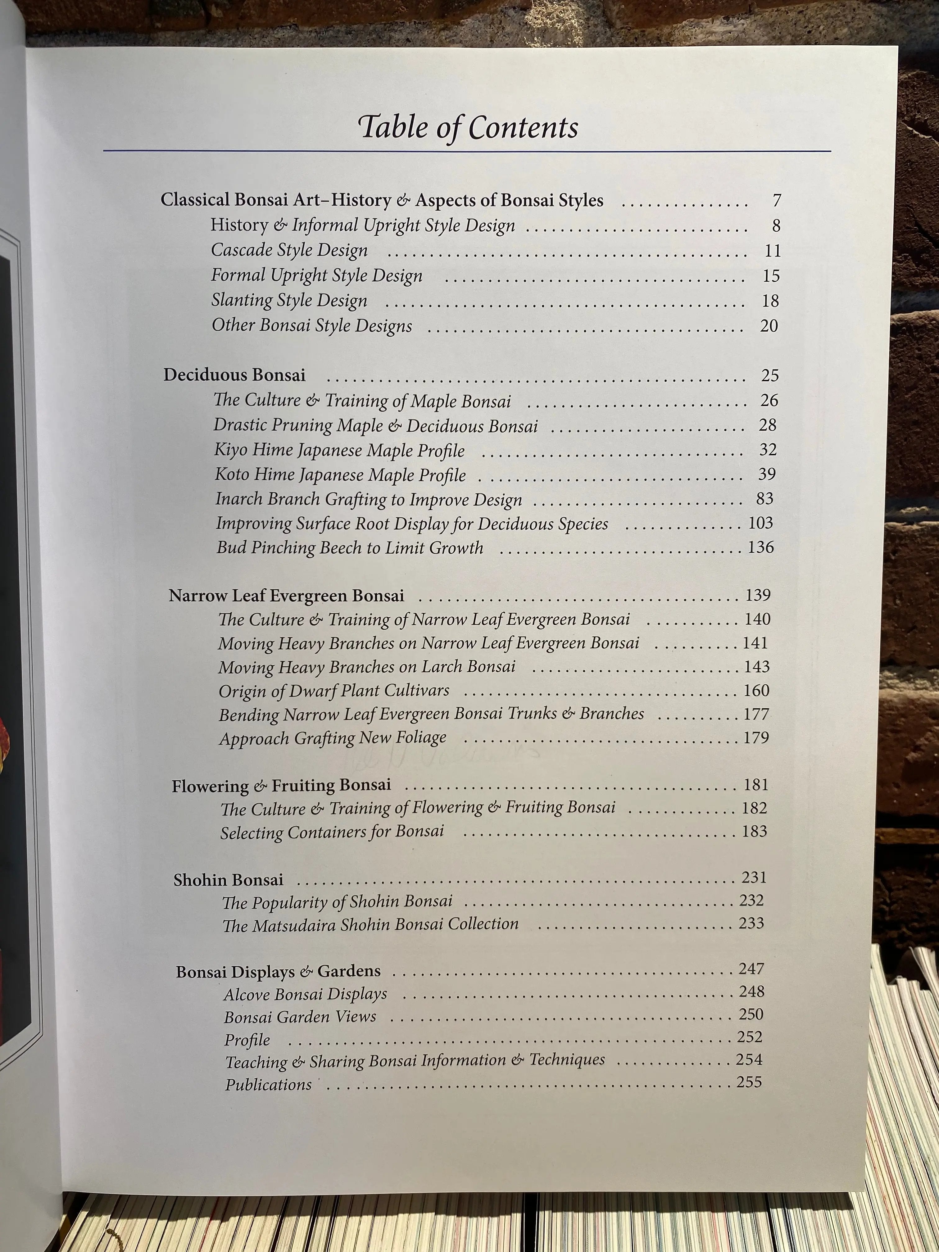 Classical Bonsai Art (unsigned) CB Books